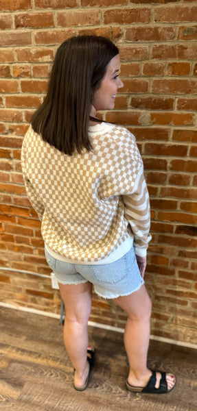 Hannah Checkered Sweater