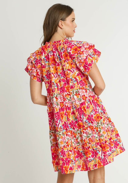 Mya Floral Print Dress