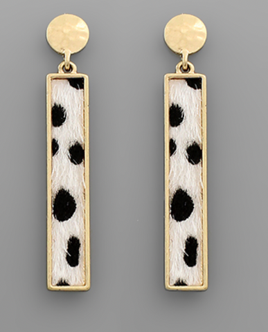 Dalmatian Bar Earring