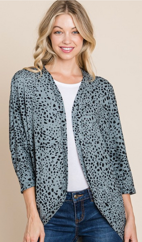 Leopard Print Cardigan
